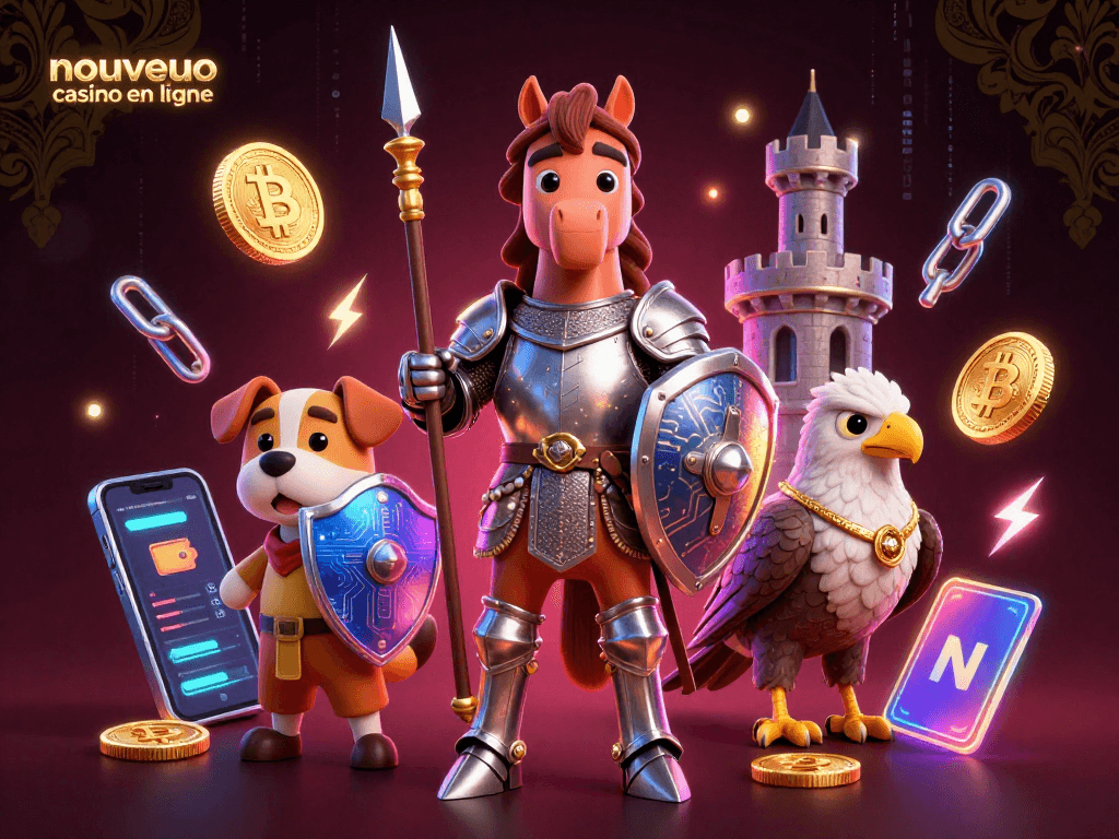 Profitez des jeux de casino sur un nouveau casino en ligne avec des personnages médiévaux et des éléments cryptographiques.