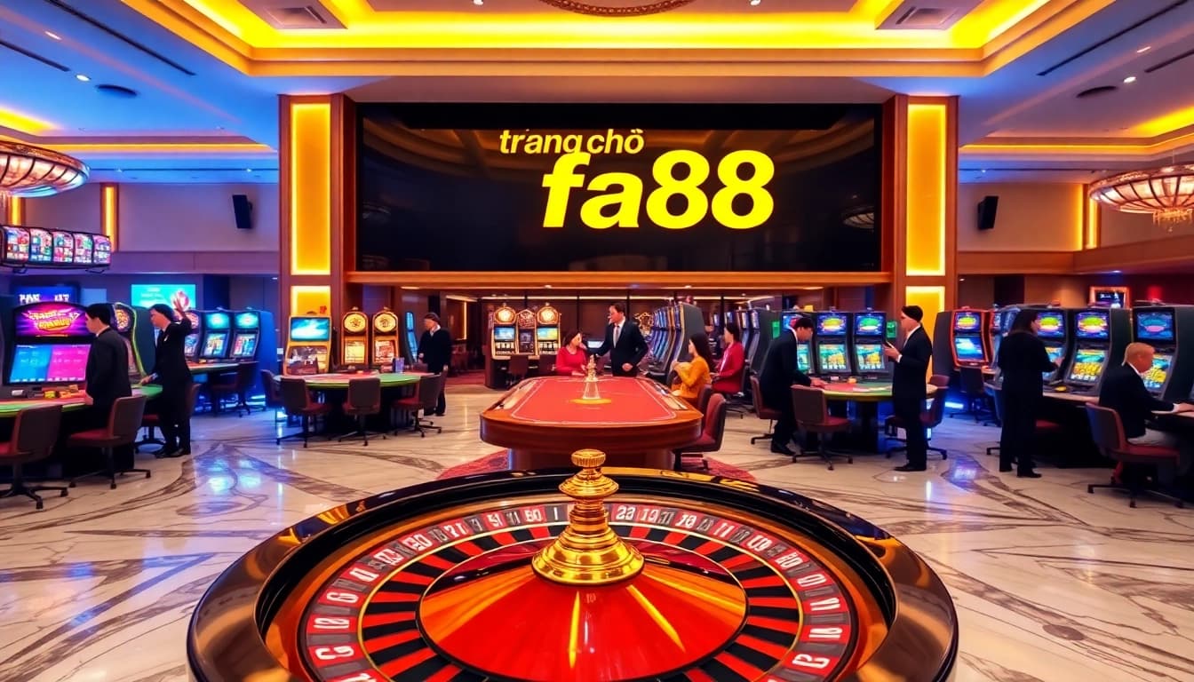 Experience thrilling gaming action at trang chủ fa88 with professional dealers and vibrant casino ambiance.
