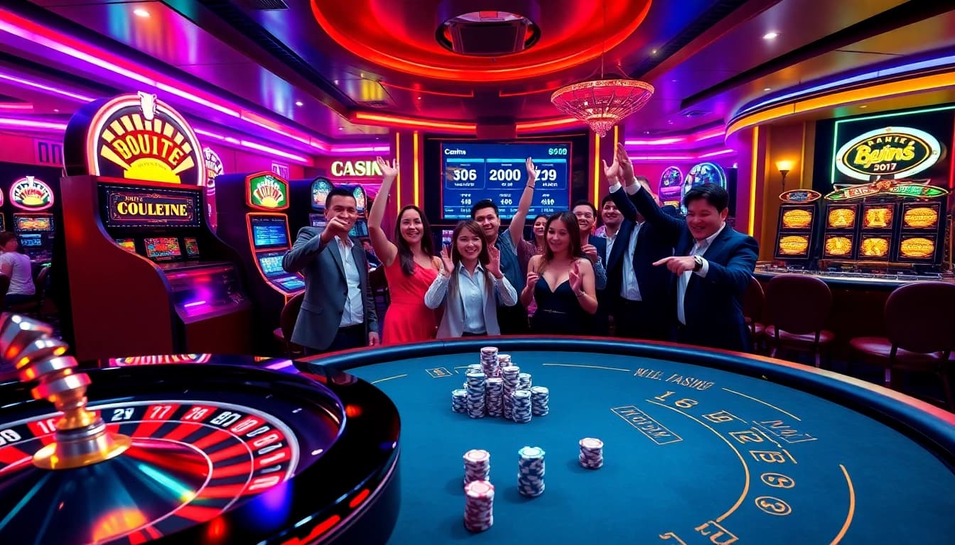 Engaging casino experience at https://88xx.dev/ showcasing roulette, poker, and vibrant atmosphere.