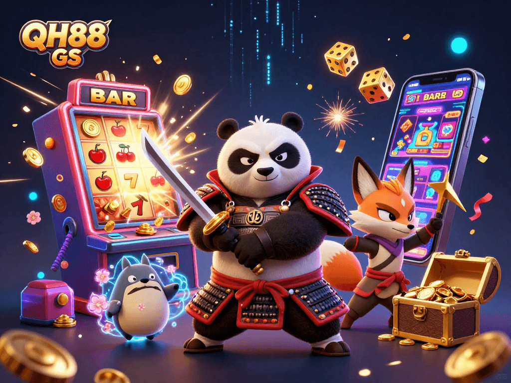 Engage in thrilling adventures with QH88 GS through unique samurai panda casino magic.
