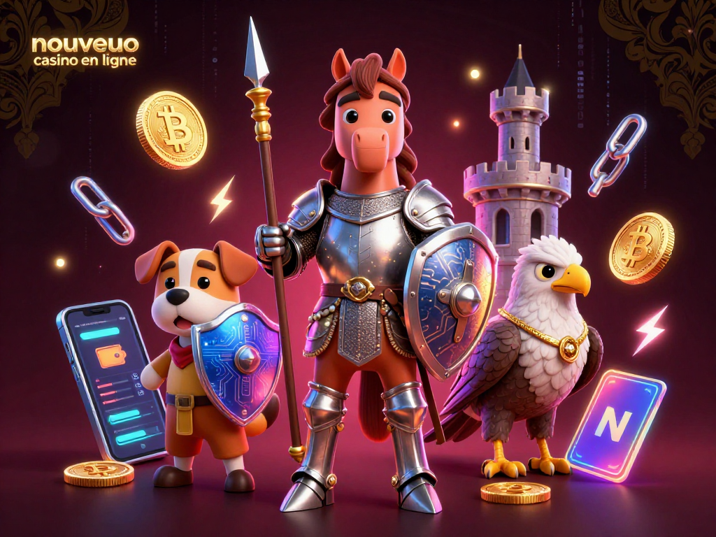 Profitez des jeux de casino sur un nouveau casino en ligne avec des personnages médiévaux et des éléments cryptographiques.