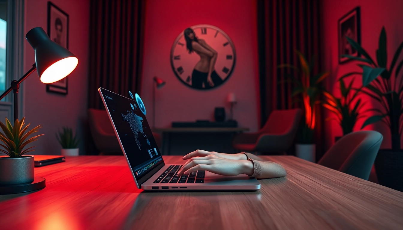 Engaging with ai nsfw in a cozy modern workspace with innovative technology.