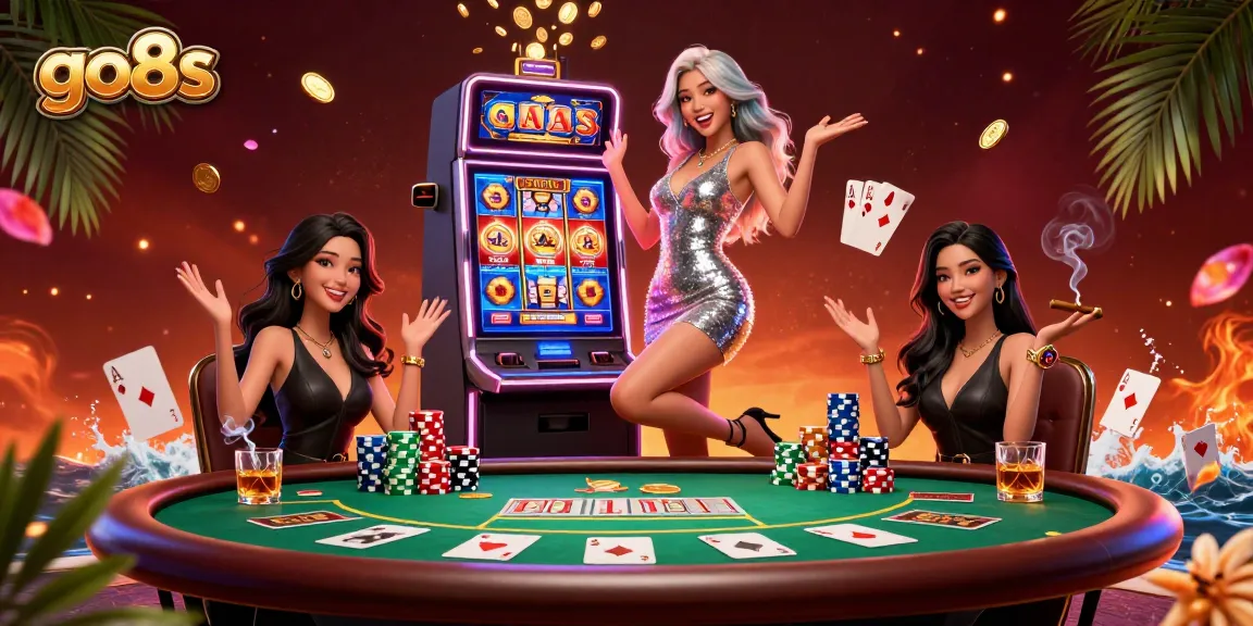 Experience exhilarating wins at go8s casino with a dynamic jackpot scene showcasing an Asian woman celebrating beside a slot machine.