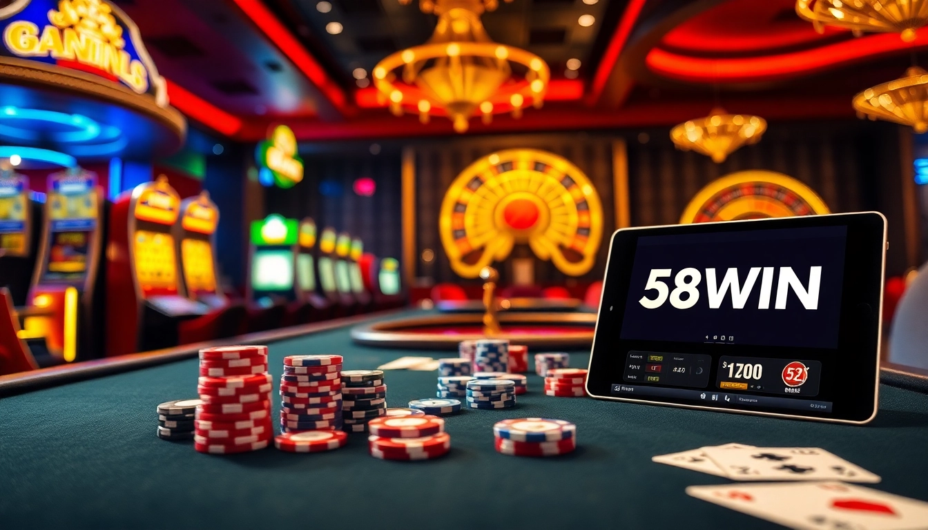 Experience the excitement of 58WIN with vibrant casino games and betting opportunities.