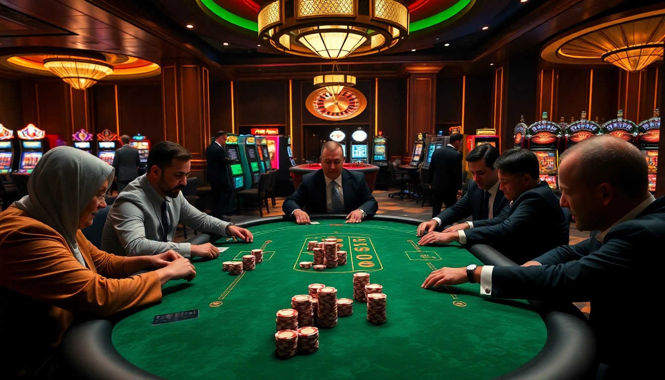 Engaging U88 themed poker game scene with vibrant chips and elegant casino backdrop.