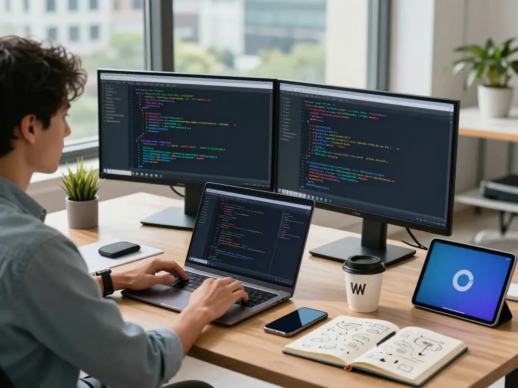 open claw personal AI assistant setup in a modern tech workspace
