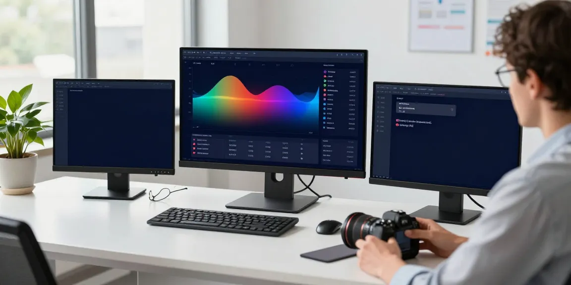 Content strategist analyzing instant indexing metrics in a modern workspace.