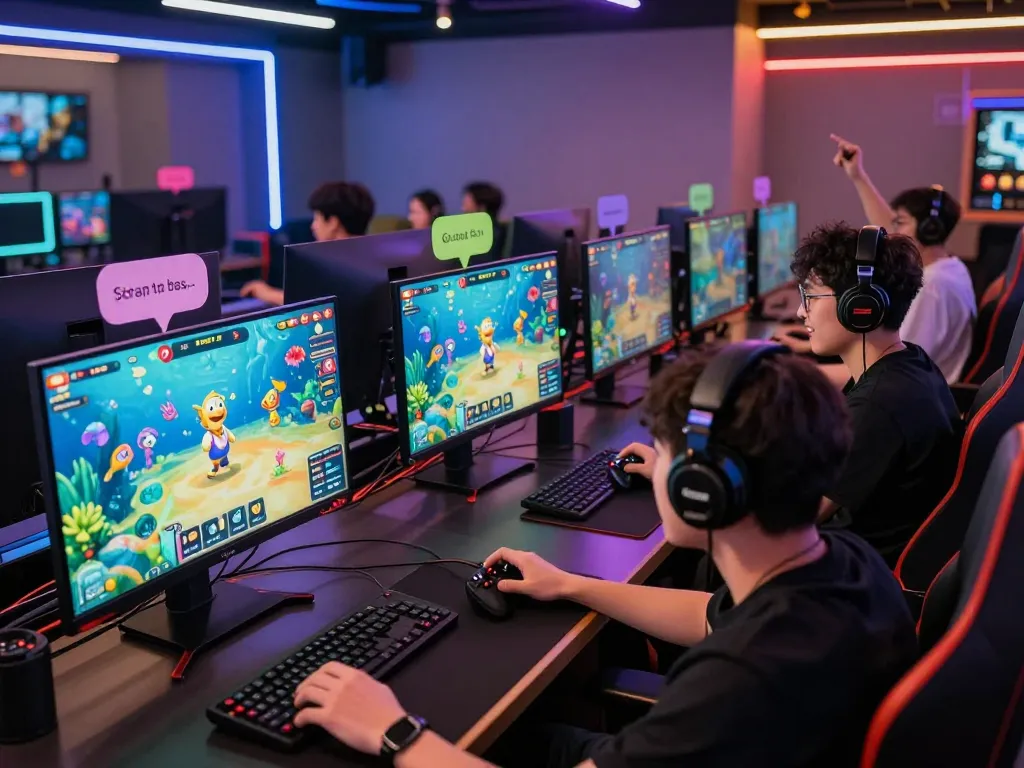 Exciting gaming atmosphere at Fun79's online fishing competition.