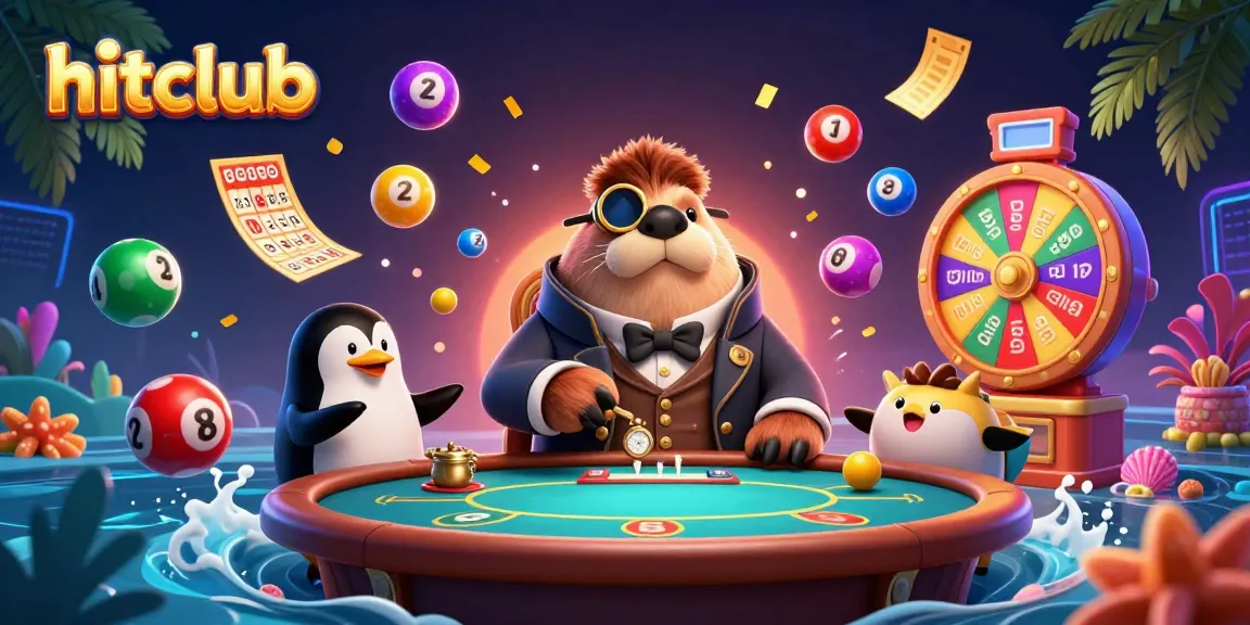 Play exciting games at hitclub with a jolly walrus and charming penguin dealers in a vibrant underwater casino.