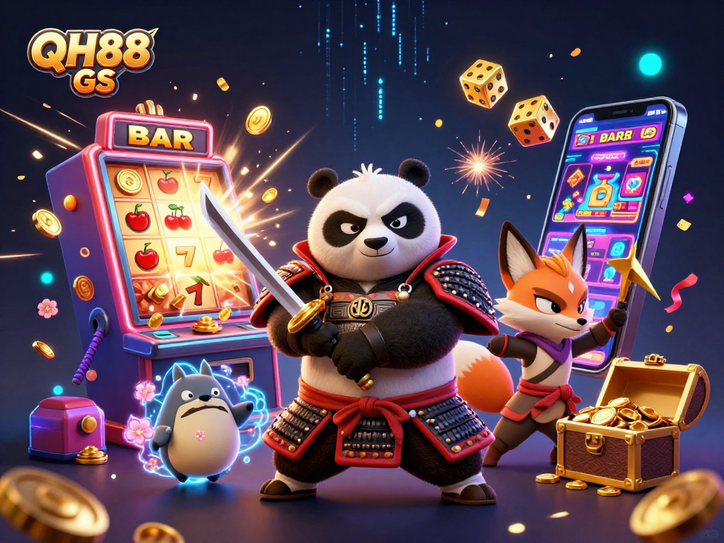 Engage in thrilling adventures with QH88 GS through unique samurai panda casino magic.