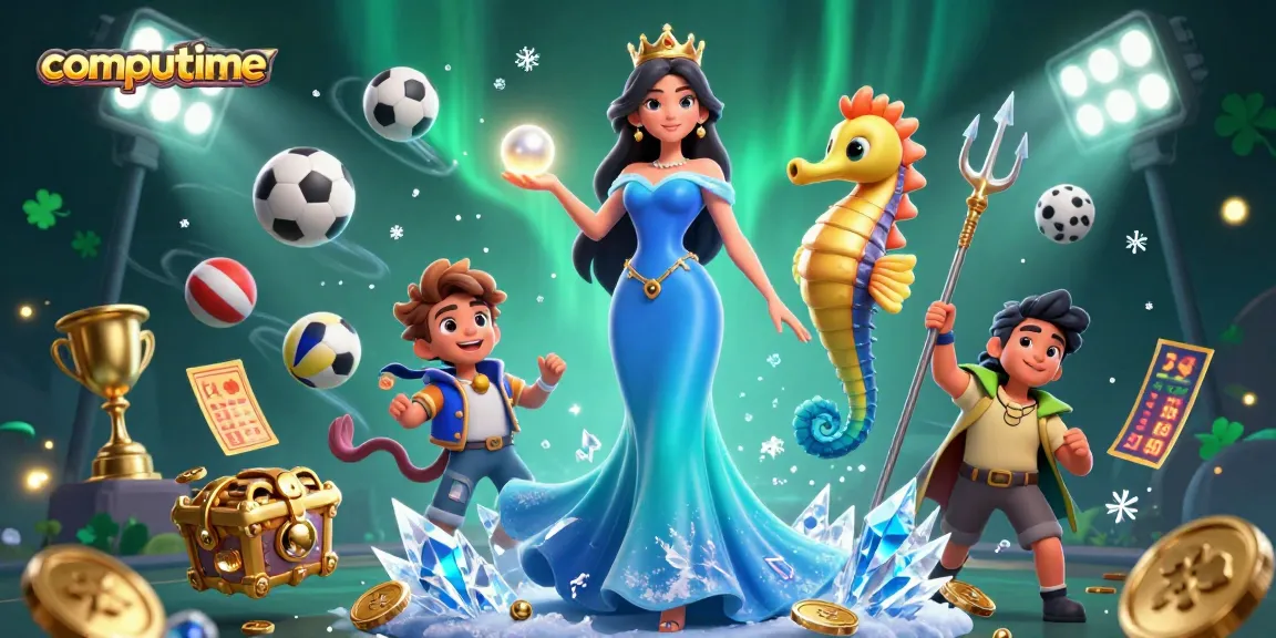 Experience the thrill of winning with computime at this vibrant online casino scene featuring dynamic gaming elements.