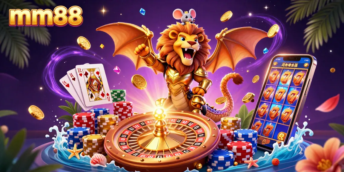 Win exciting prizes at mm88 with our dynamic casino action featuring golden coins and vibrant game elements.