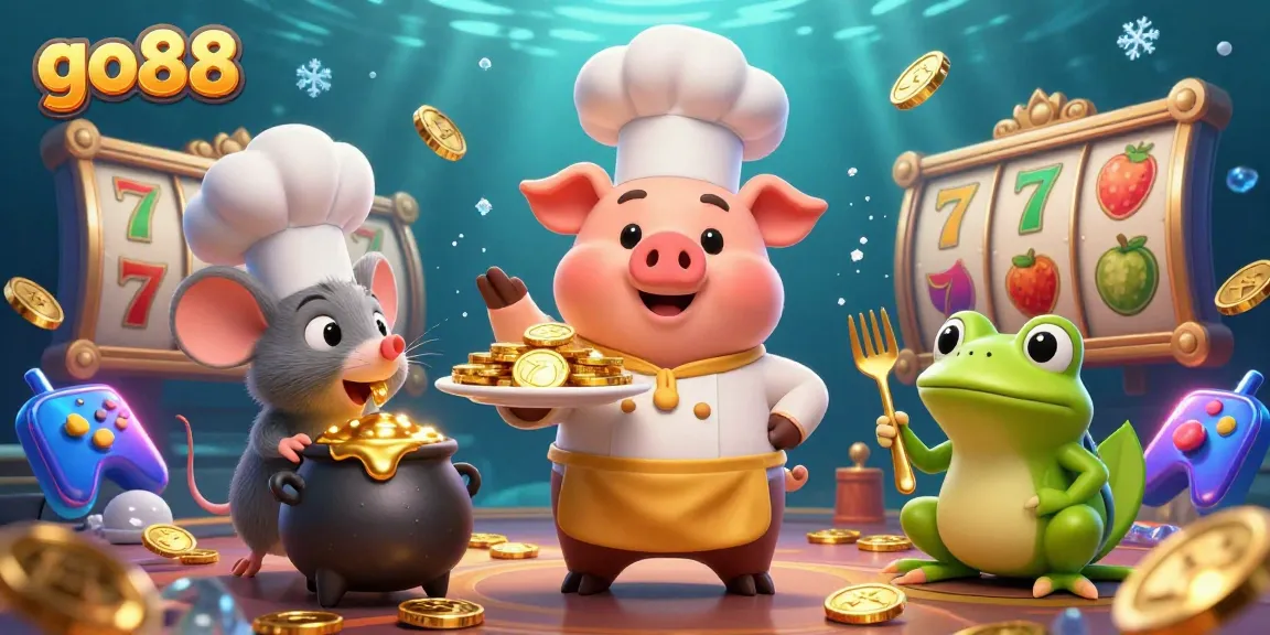 Experience the thrill of go88 casino with vibrant slots, gold coins, and engaging characters.